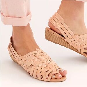 Free People x Jeffrey Campbell Celano Huarache Leather Sandal